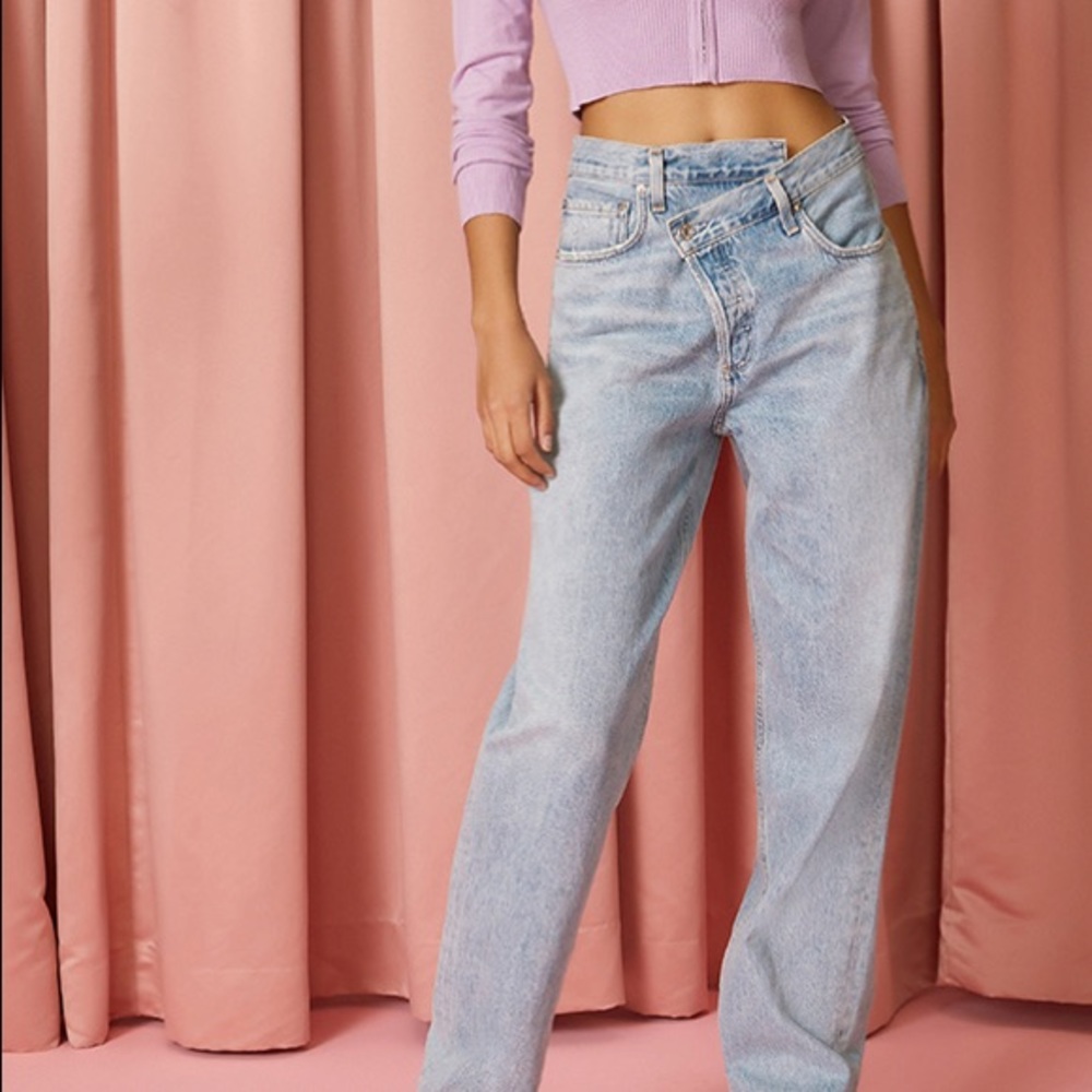 AGOLDE Criss across Upsized Jeans